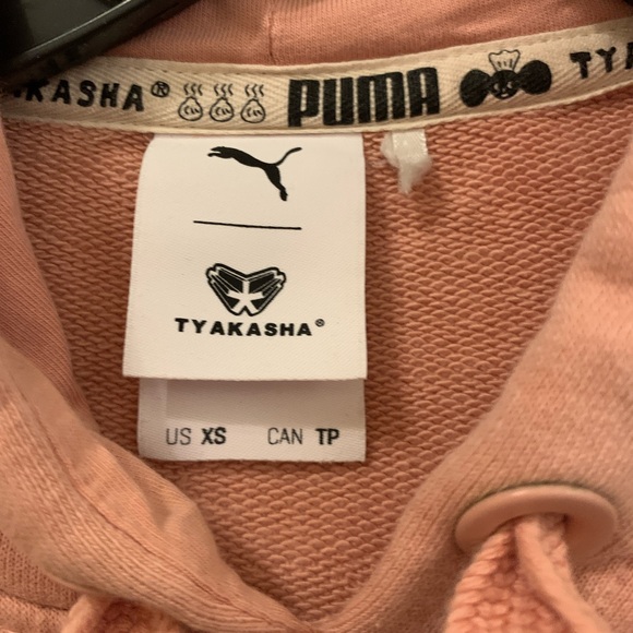 Puma X Tyakasha oversized pullover sweatshirt in peach pink color Size XS - Picture 5 of 16